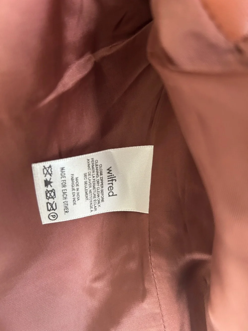 Wilfred Rust Faux Leather Moto Jacket - Picture 4 of 6